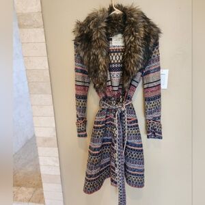 ANGEL OF THE NORTH ANTHROPOLOGY CARDIGAN SWEATER COAT SZ SMALL